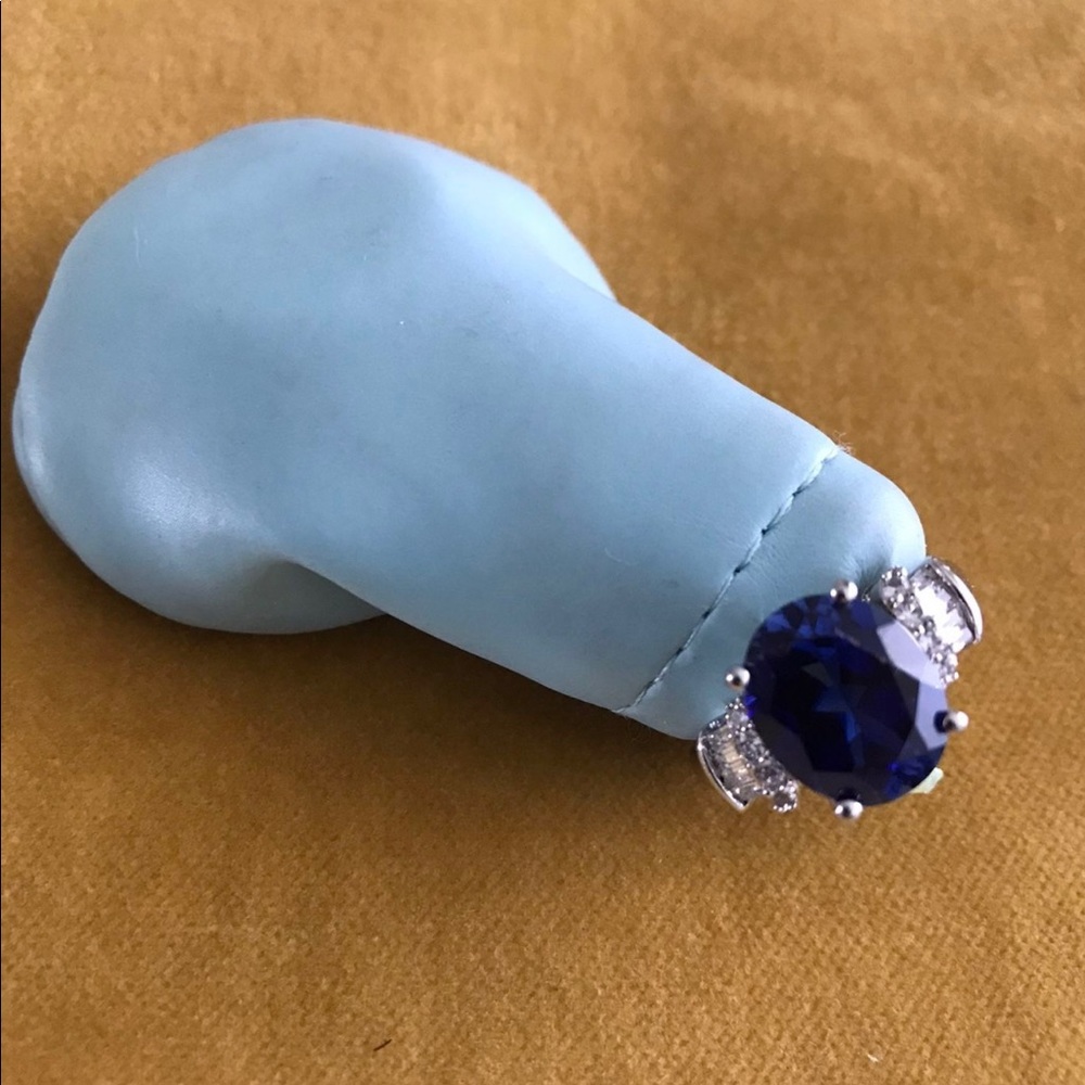 Sapphire Silver Ring